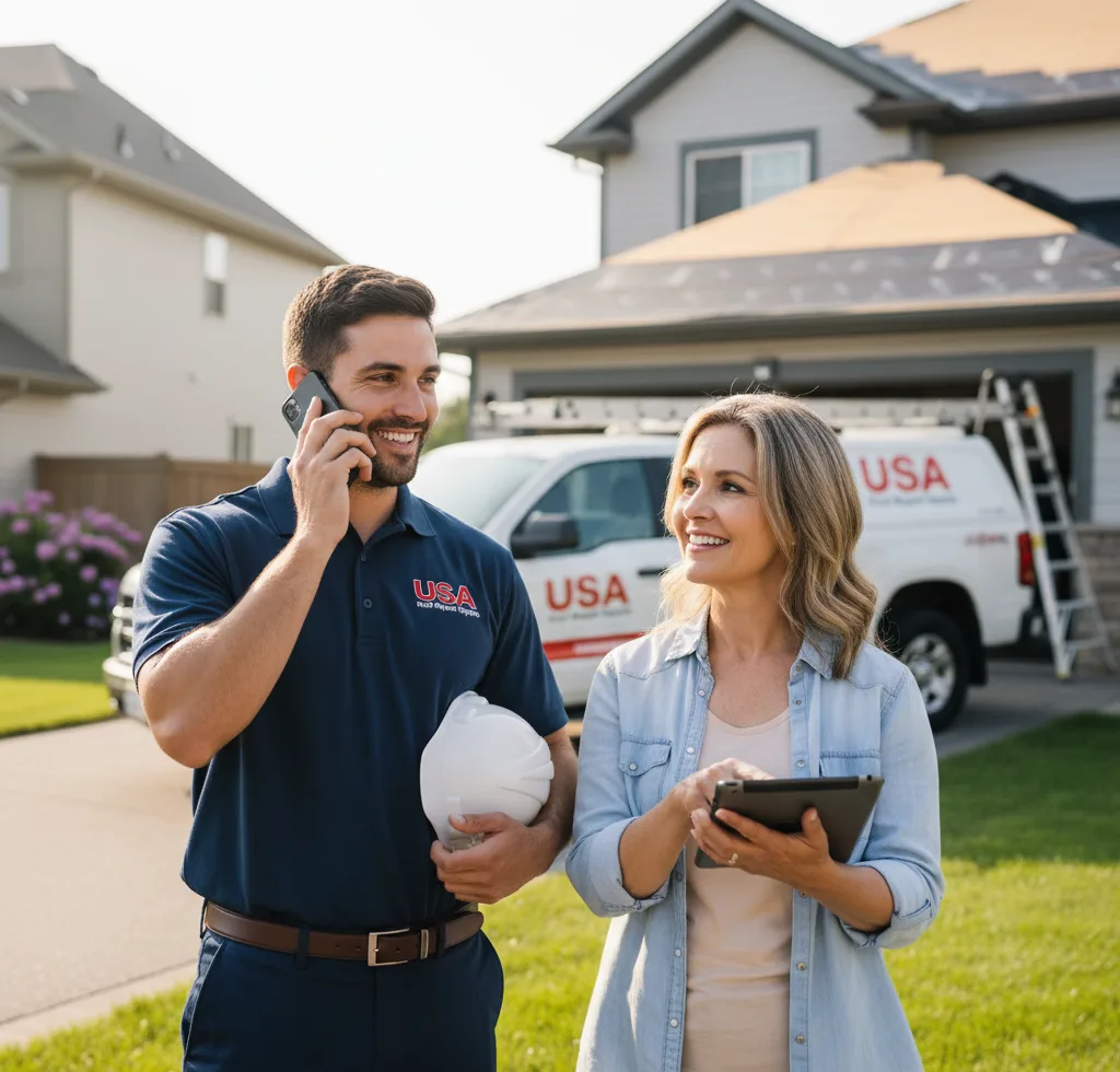 USA Roof Repair Experts customer support in Mendenhall